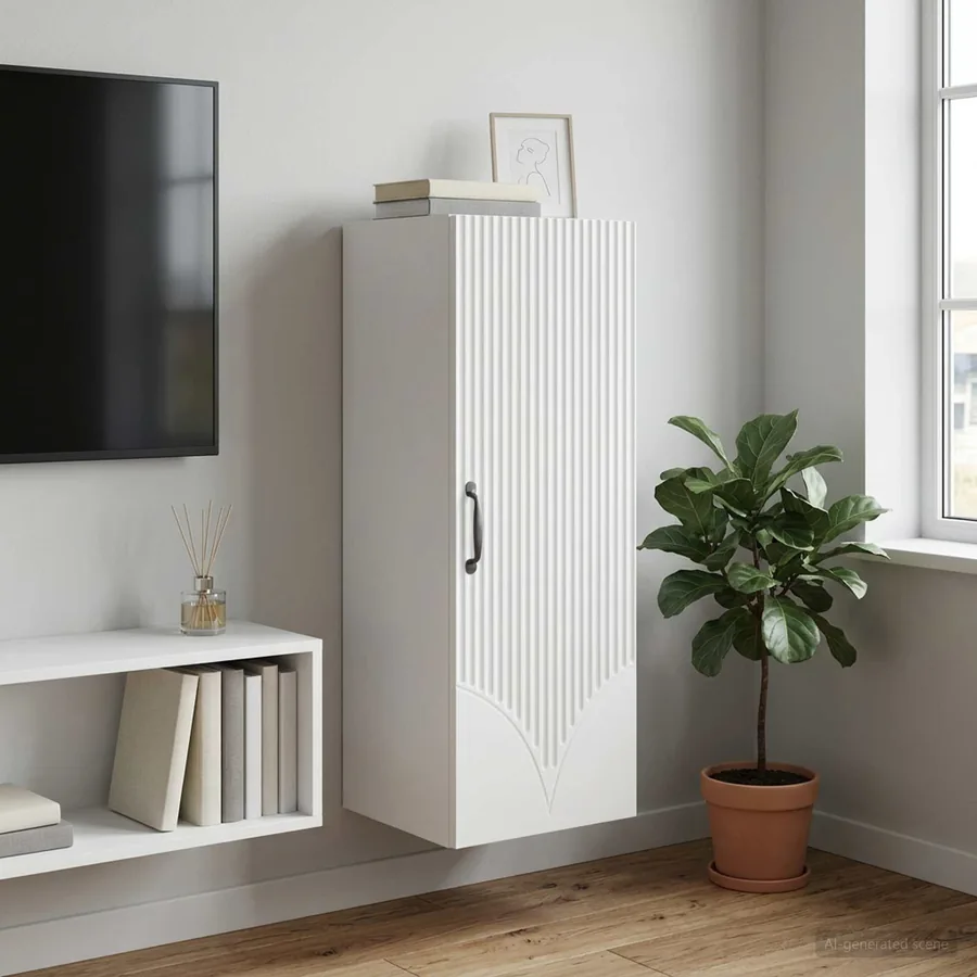 Armoire Murale Blanc 33 x 34,5 x 90 cm Bois d'ingénierie