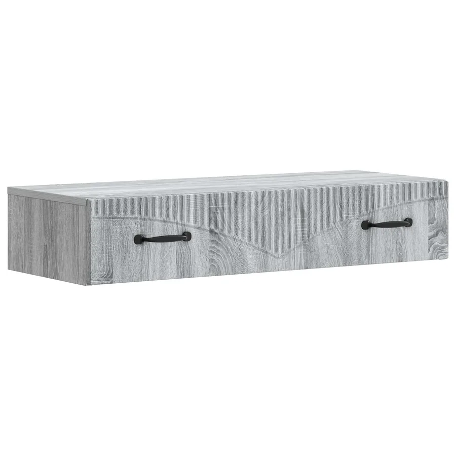 Table d'appoint murale Sonoma gris 87,5 x 34,5 x 17 cm - 2