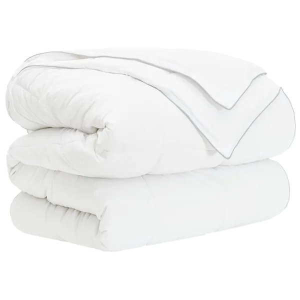 Duvet complet toute l'année Blanc 140 x 220 cm Fibre de bambou