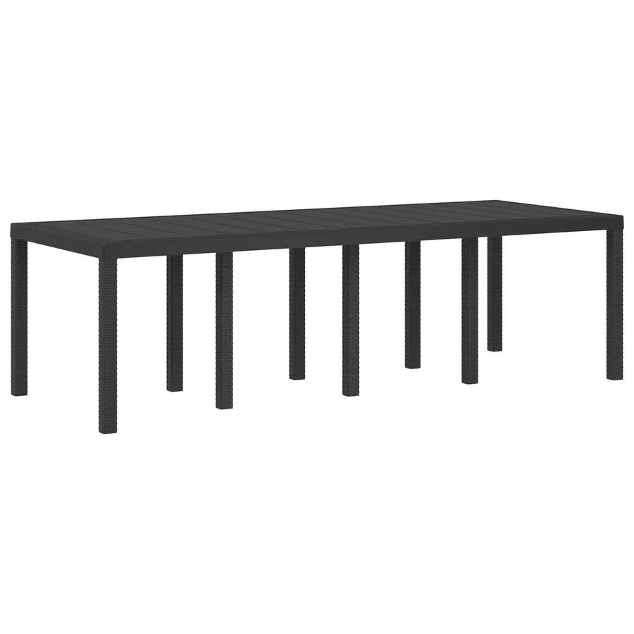 Ensemble de salle à manger pour jardin avec coussin 9 pcs PP - 5