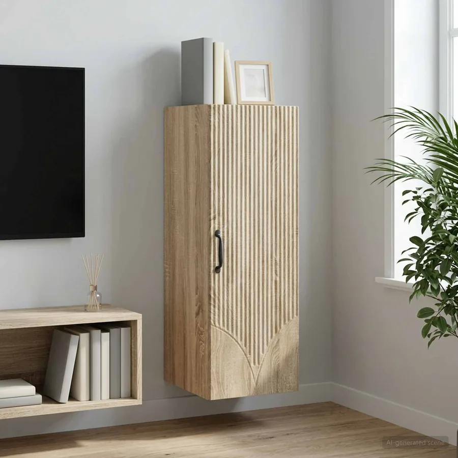 Armoire Murale Chêne Sonoma 33 x 34,5 x 90 cm Bois d'ingénierie