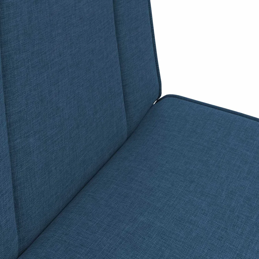 Fauteuil de sol ajustable Bleu Tissu - 7