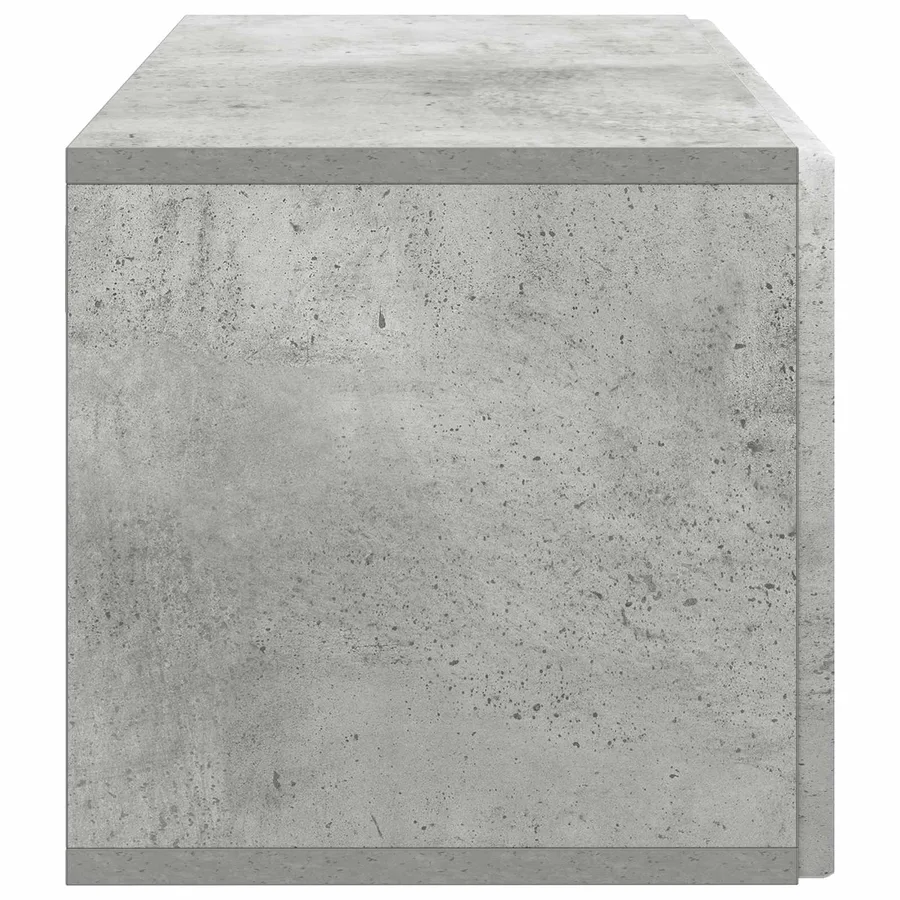 Meuble TV mural Gris béton 59,5 x 31 x 30 cm Bois d'ingénierie - 7