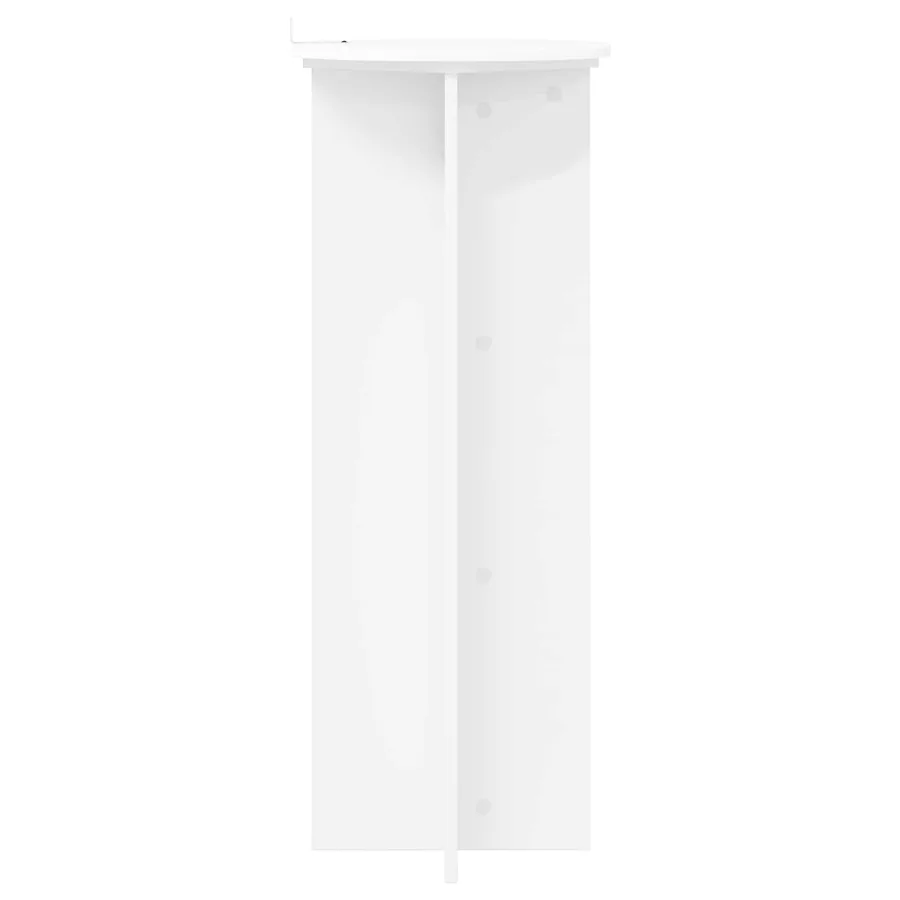 Support de Plante 2 pcs Blanc Ø40 x 100 cm Bois d'ingénierie - 7