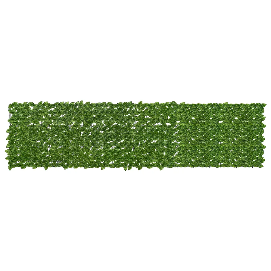 Écran de balcon avec feuilles Vert et jaune 300 x 75 cm