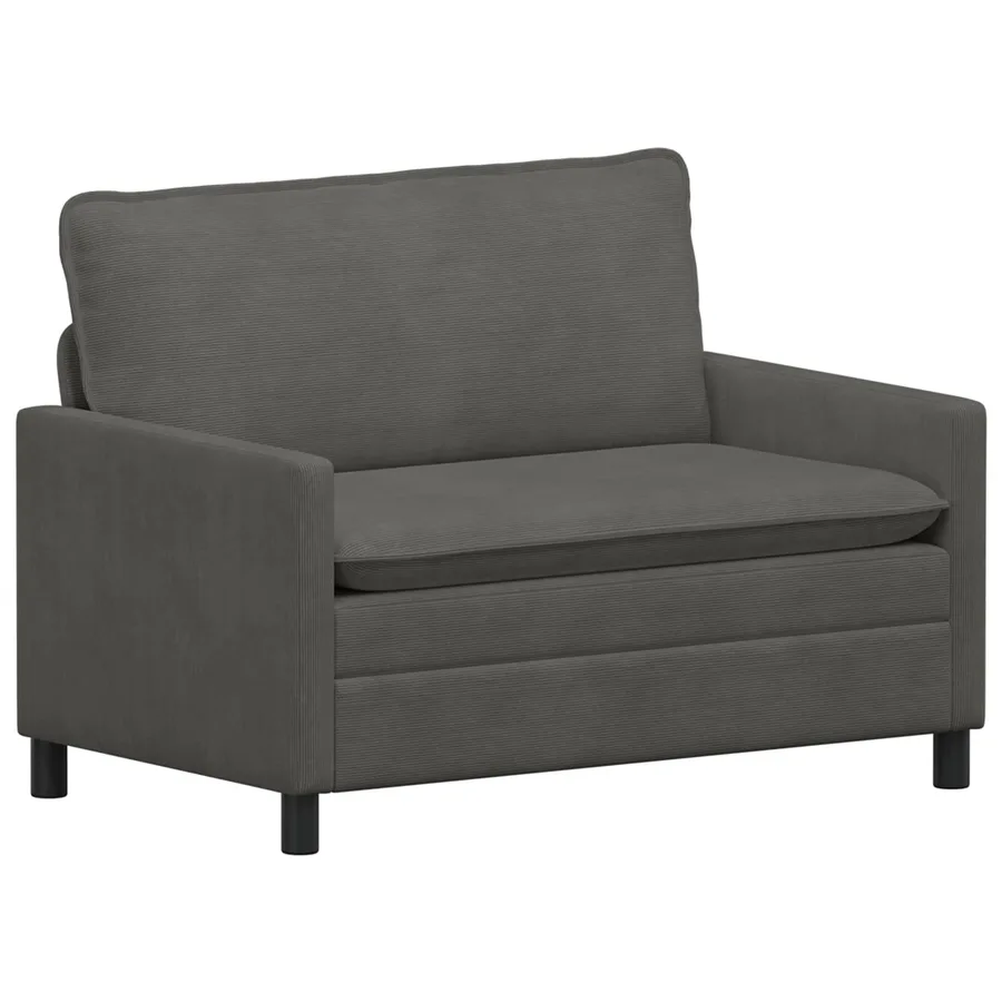Canapé Gris foncé 126 x 81 x 87,5 cm Tissu - 2