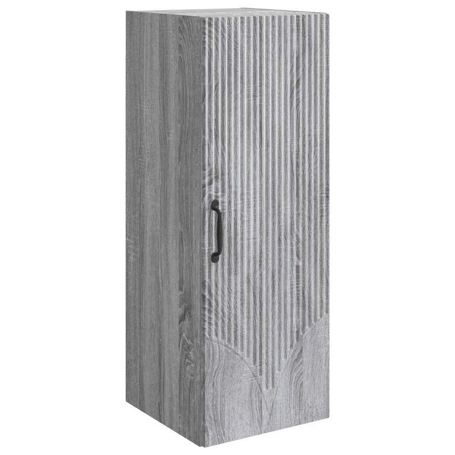 Armoire Murale Sonoma gris 33 x 34,5 x 90 cm Bois d'ingénierie - 2