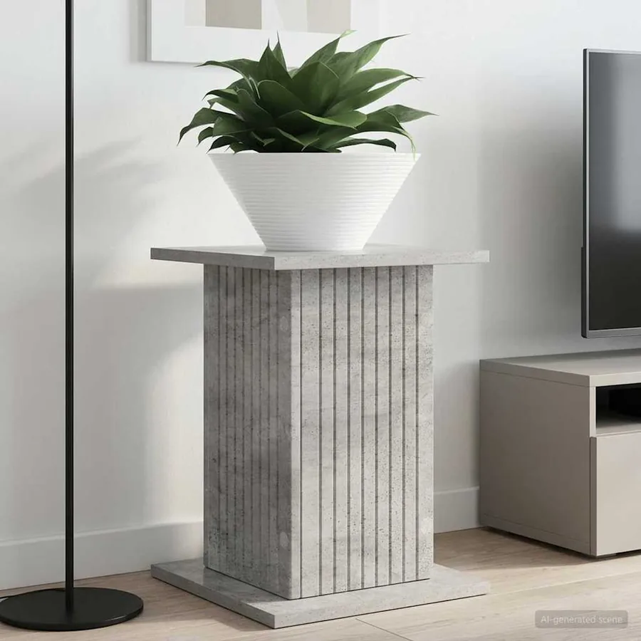 Support de Plante 2 pcs Gris béton 30,5 x 30 x 43 cm