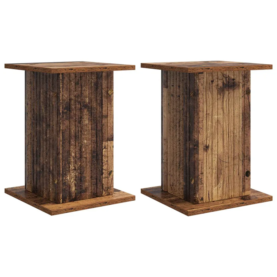 Support de Plante 2 pcs Bois ancien 30,5 x 30 x 43 cm - 2