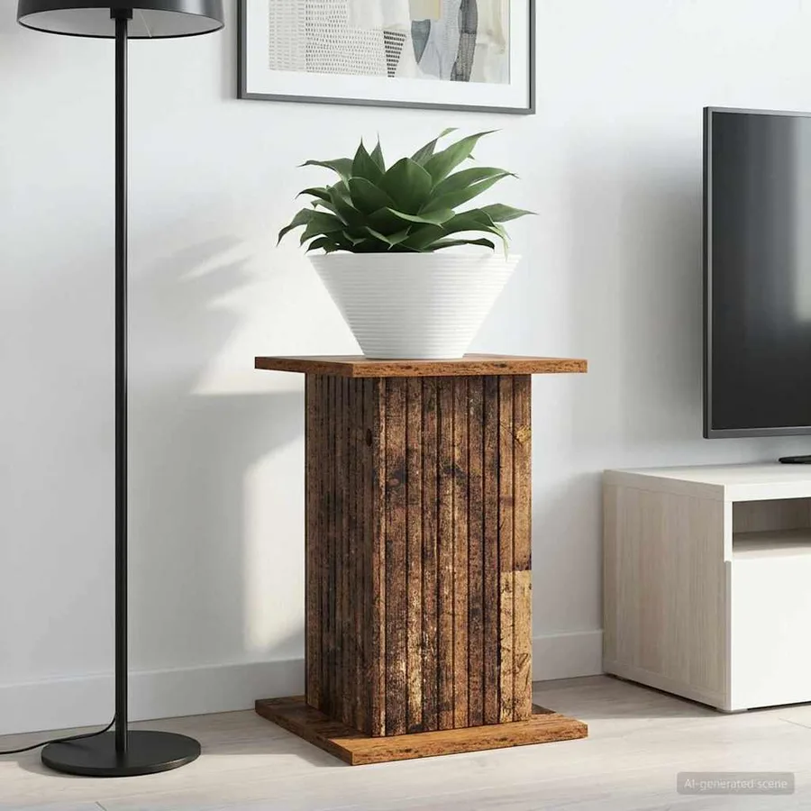 Support de Plante 2 pcs Bois ancien 30,5 x 30 x 43 cm - 4