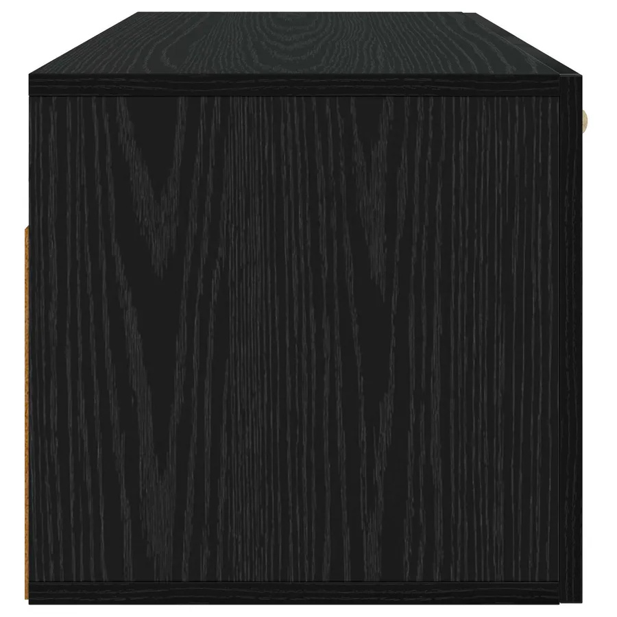 Meuble mural Montage mural Chêne noir 80 x 36,5 x 35 cm - 3