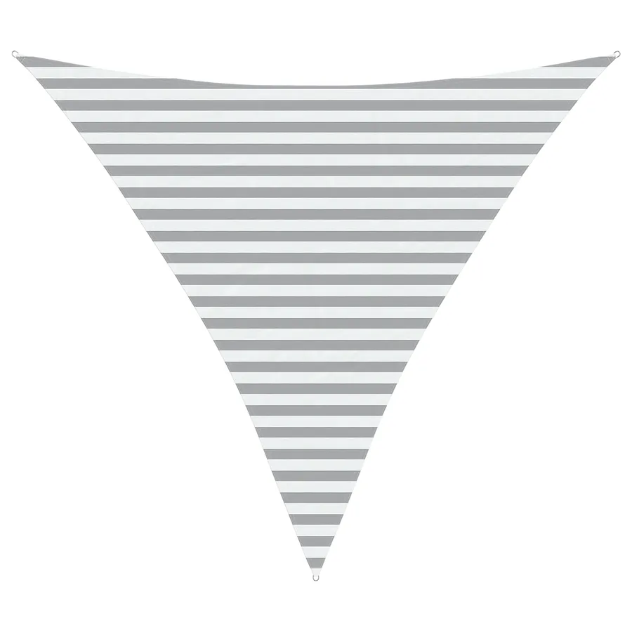 Voile d'ombre Gris clair et blanc 3,6 x 3,6 x 3,6 m - 2