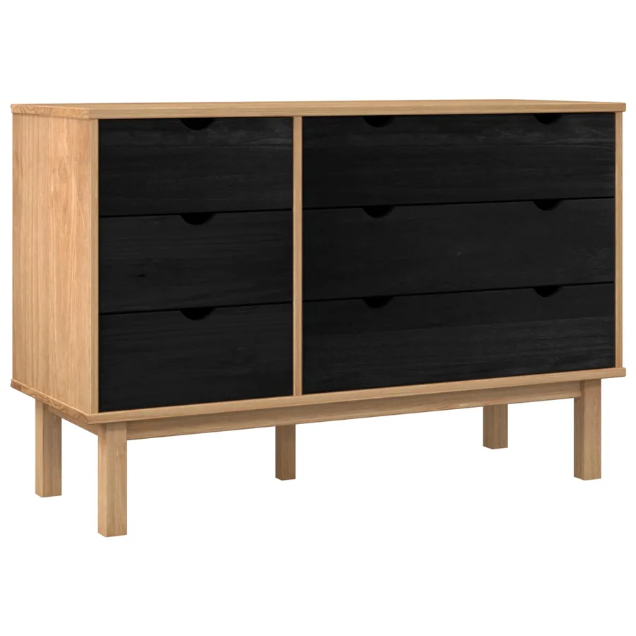 Armoire à tiroirs avec tiroir OTTA Noir 111 x 43 x 73,5 cm - 2