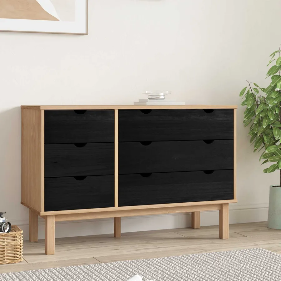Armoire à tiroirs avec tiroir OTTA Noir 111 x 43 x 73,5 cm - 3