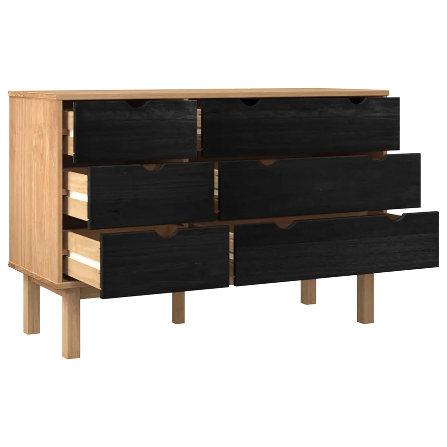 Armoire à tiroirs avec tiroir OTTA Noir 111 x 43 x 73,5 cm - 4
