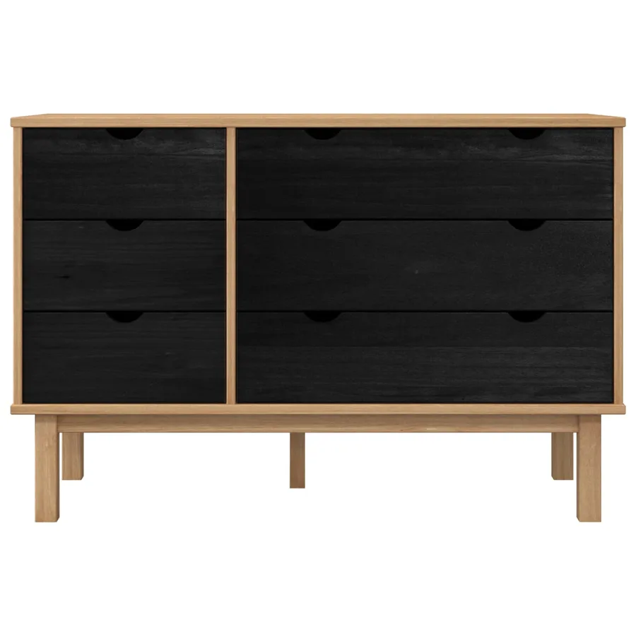 Armoire à tiroirs avec tiroir OTTA Noir 111 x 43 x 73,5 cm - 5