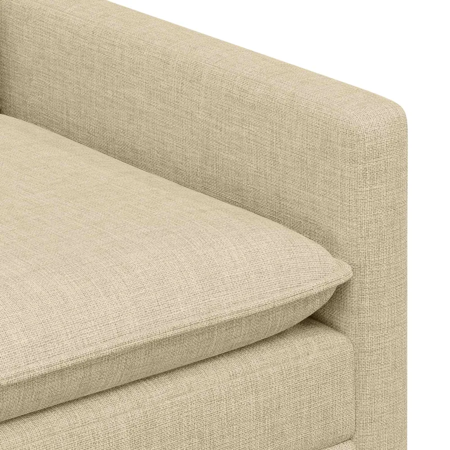 Canapé Crème 156 x 81 x 87,5 cm Tissu - 6