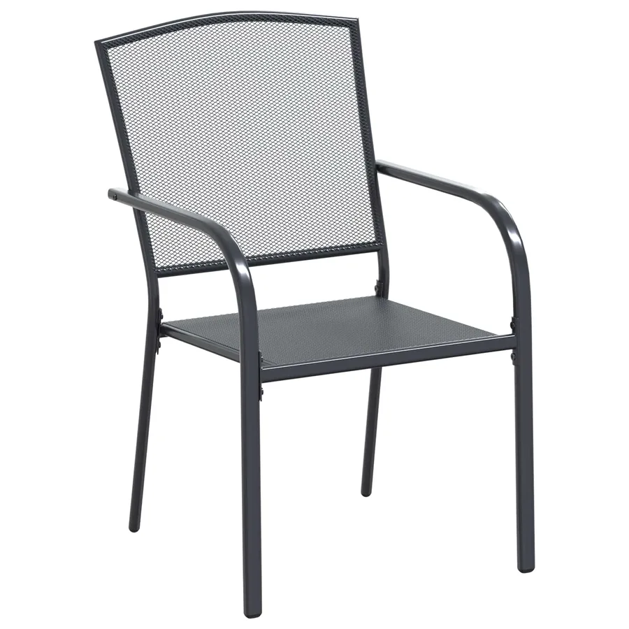 Ensemble de salle à manger pour jardin 7 pcs Anthracite - 5