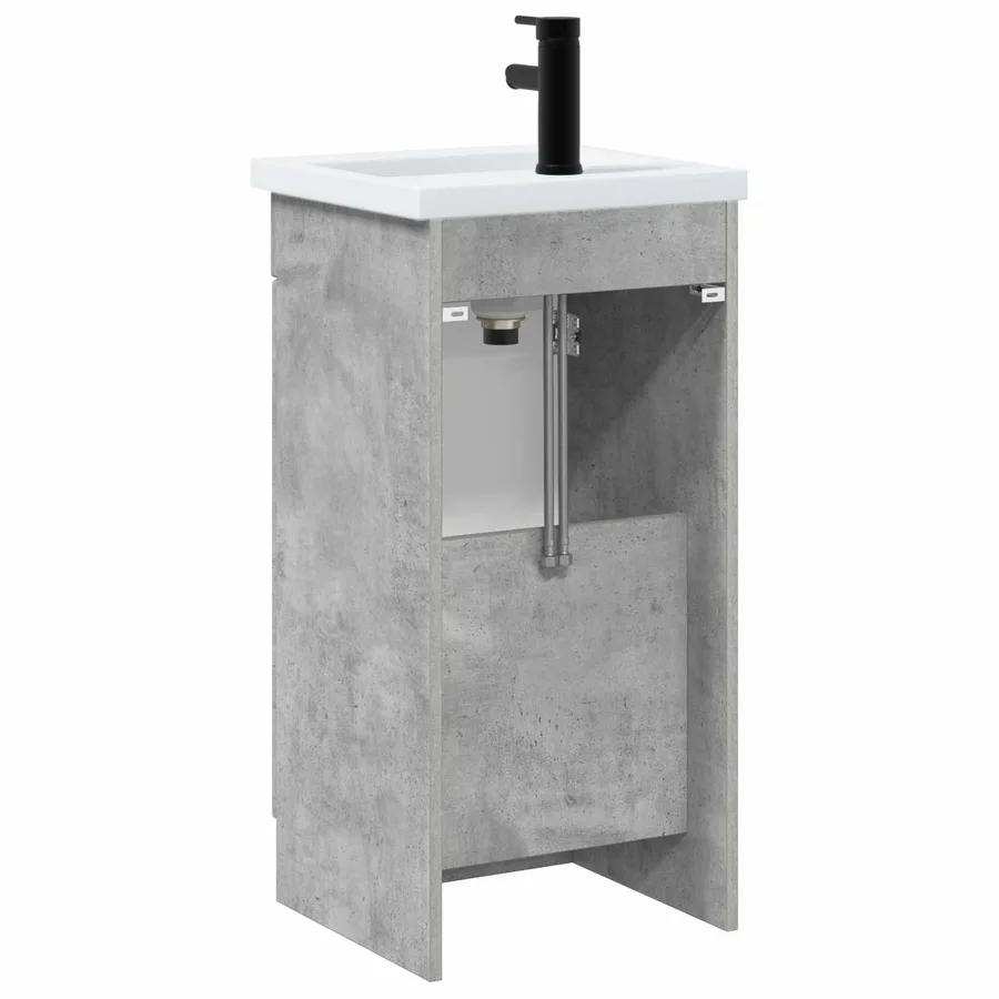 Meuble de salle de bain avec évier Gris béton 42 x 40 x 84,5 cm - 6