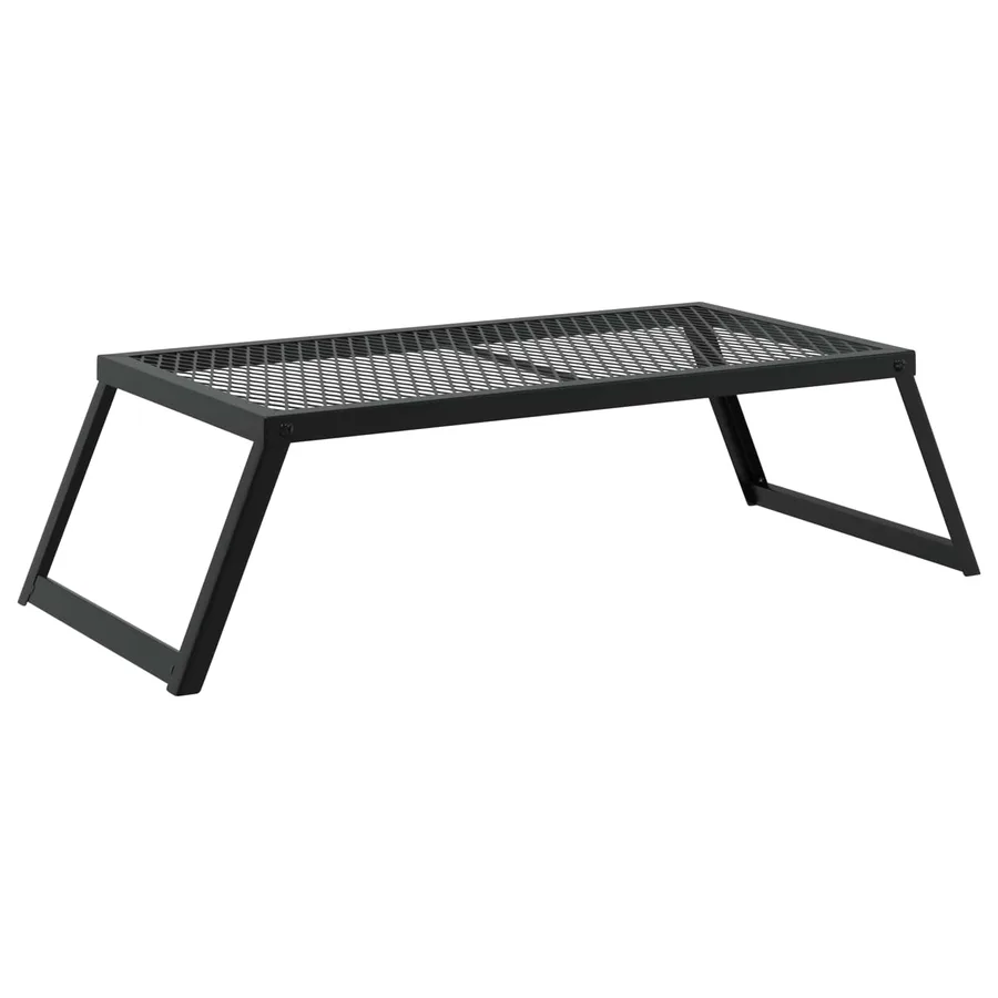 Gril de camping pliable Noir 58 x 31 x 2 cm Acier allié - 2