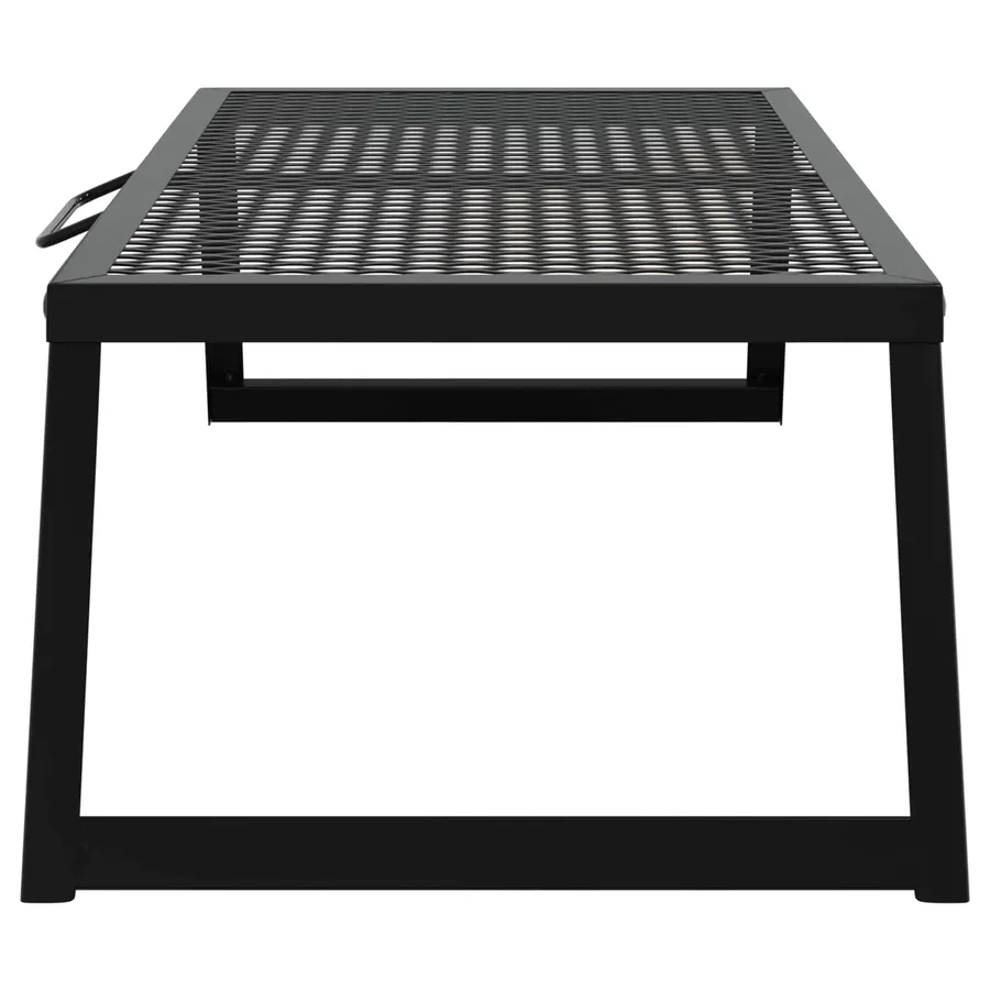 Gril de camping pliable Noir 58 x 31 x 2 cm Acier allié - 5