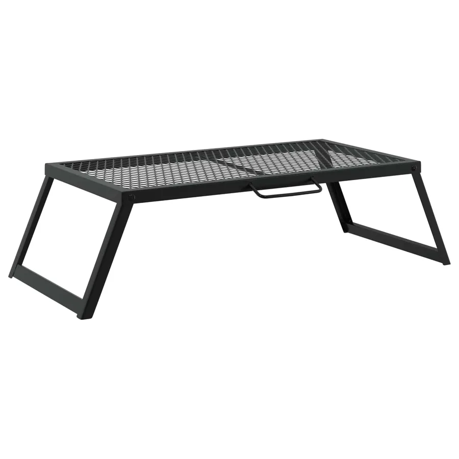 Gril de camping pliable Noir 58 x 31 x 2 cm Acier allié - 6
