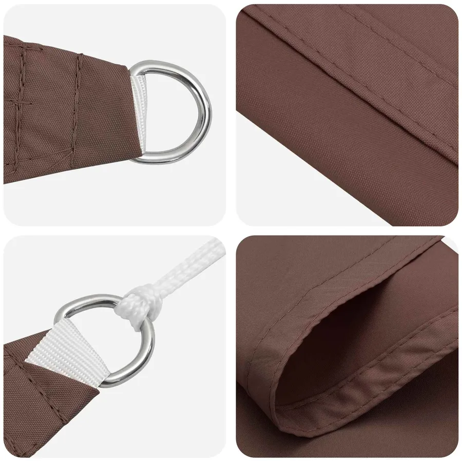 Voile d'ombre Marron 6 x 2,5 m 100 % polyester Oxford - 4