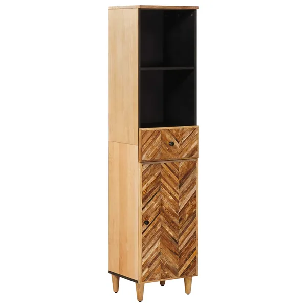 Cabinet de salle de bain avec tiroir Marron 38 x 33,5 x 160 cm