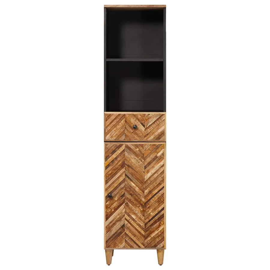 Cabinet de salle de bain avec tiroir Marron 38 x 33,5 x 160 cm - 3