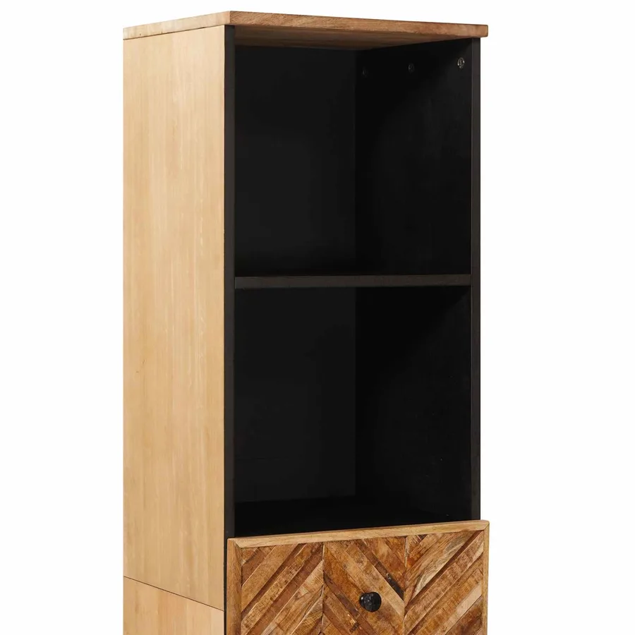 Cabinet de salle de bain avec tiroir Marron 38 x 33,5 x 160 cm - 6