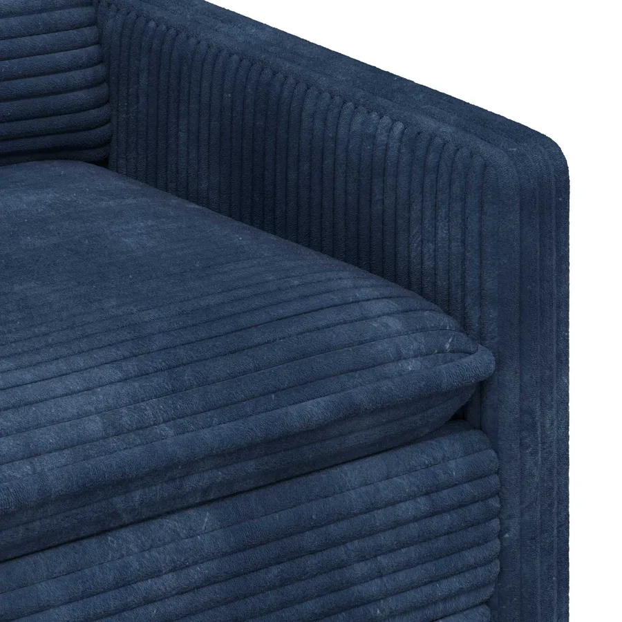 Canapé Bleu marine 76 x 81 x 87,5 cm Polyester - 6