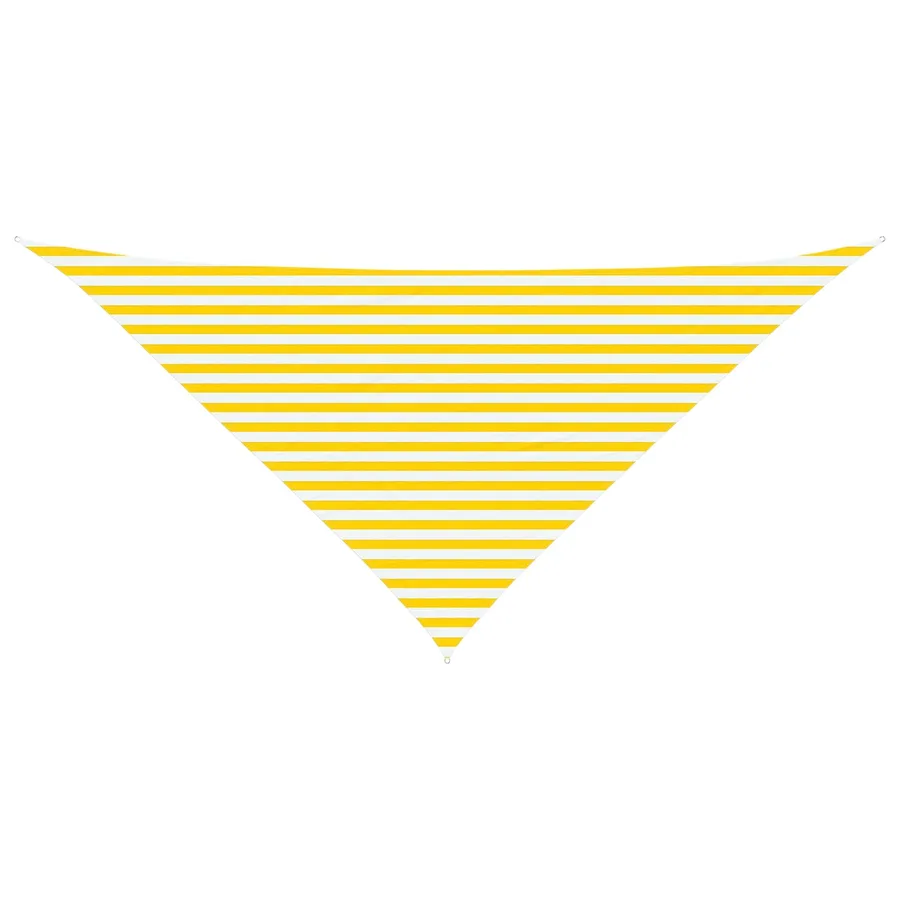 Voile d'ombre Jaune et blanc 4 x 4 x 5,8 m - 2