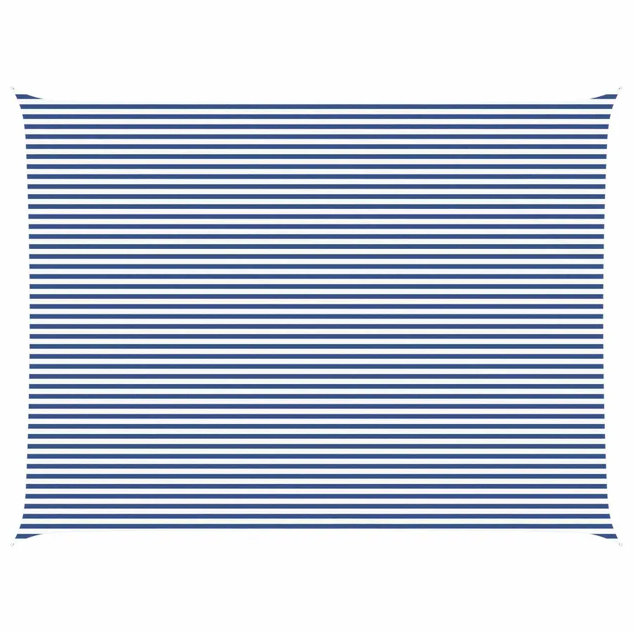 Voile d'ombre Bleu et Blanc 8 x 6 m 100 % polyester Oxford - 2