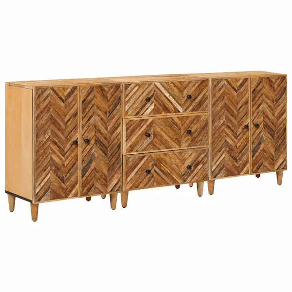Armoires de rangement 3 pcs Marron 60 x 33,5 x 75 cm