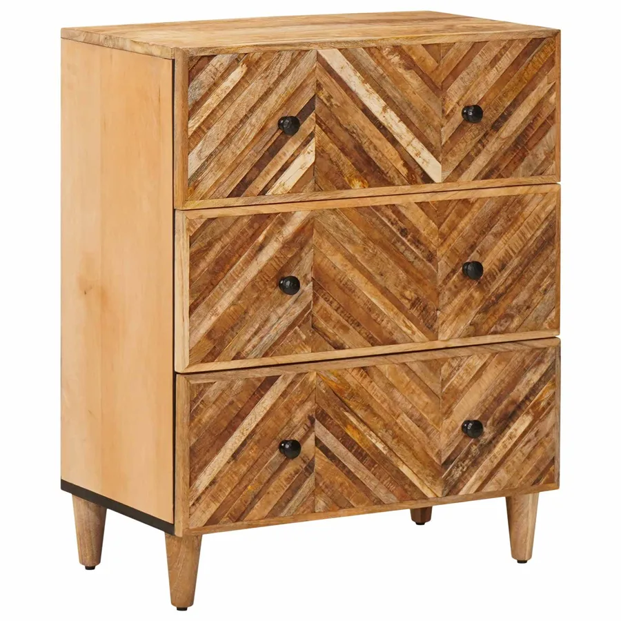Armoires de rangement 3 pcs Marron 60 x 33,5 x 75 cm - 4