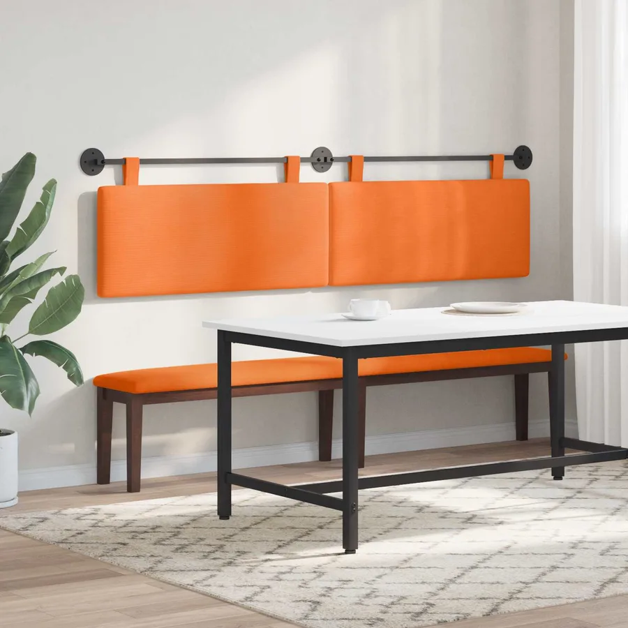 Tête de lit suspendue Tissu en velours côtelé - 4