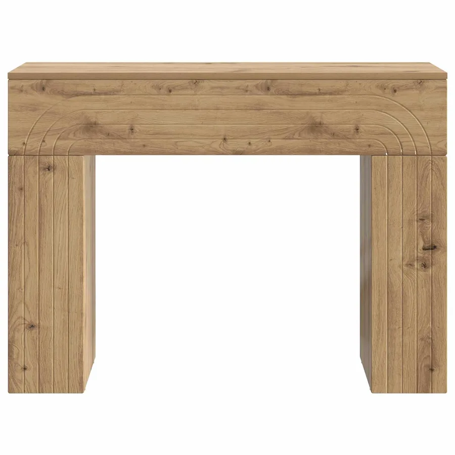 Table basse Chêne artisanal 102 x 35 x 75 cm Bois d'ingénierie - 5