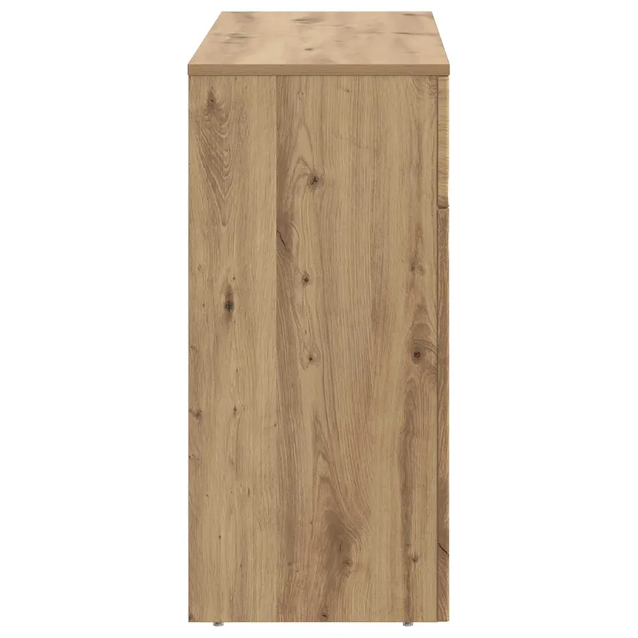 Table basse Chêne artisanal 102 x 35 x 75 cm Bois d'ingénierie - 6