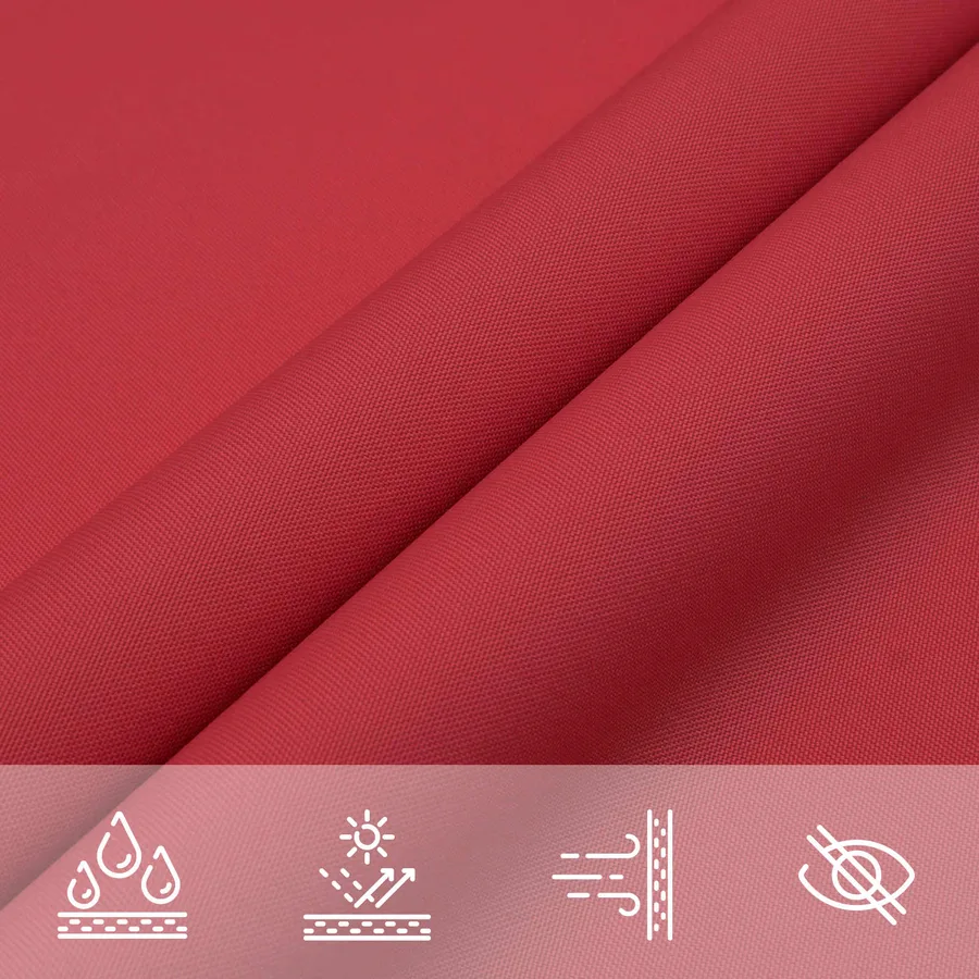 Voile d'ombre Rouge 6 x 2 m 100 % polyester Oxford - 6
