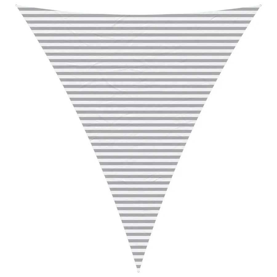Voile d'ombre Gris clair et blanc 5 x 6 x 6 m - 2