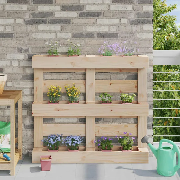 Caisses à fleurs pour palettes Euro 24 pcs Marron