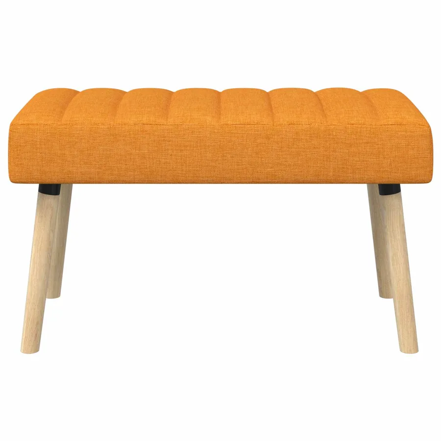 Banc capitonné canal Jaune foncé 80 x 40 x 46 cm Tissu - 5