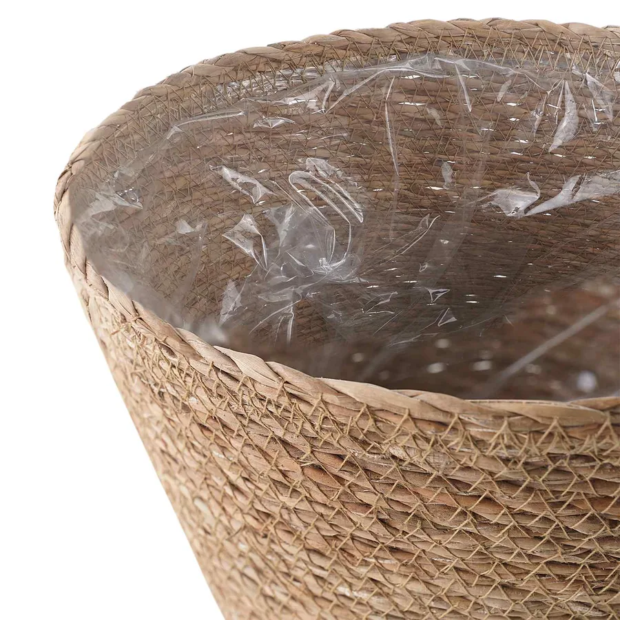 Paniers à plantes en herbe de mer 3 pcs Naturel Ø26 x 19 cm - 5