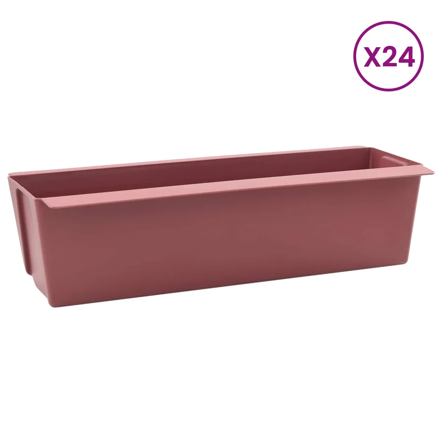 Caisses à fleurs pour palettes Euro 24 pcs Marron - 3
