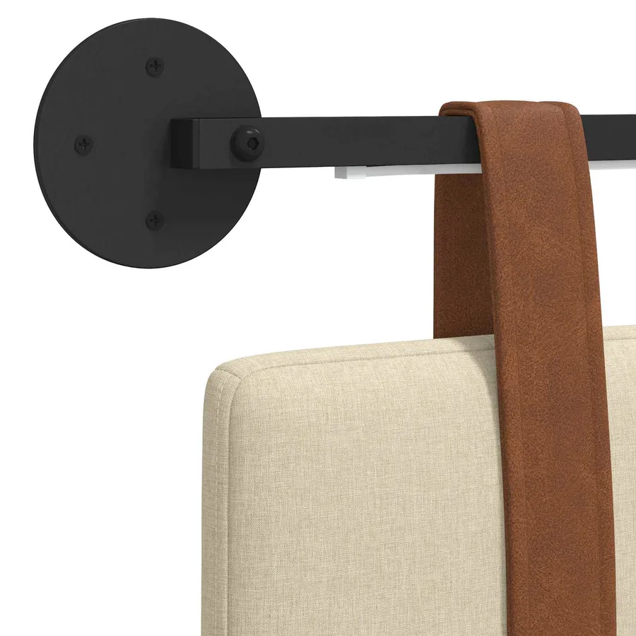 Tête de lit suspendue Avec lumière LED Crème PU antique - 10