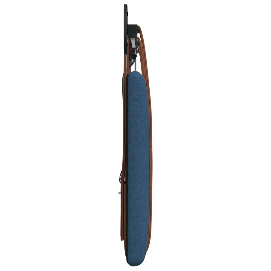 Tête de lit suspendue Avec lumière LED Bleu PU antique - 7