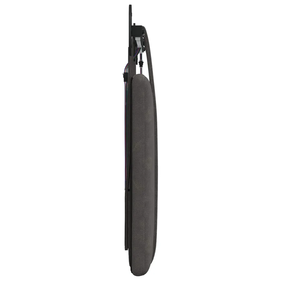 Tête de lit suspendue Avec lumière LED Noir PU antique - 7