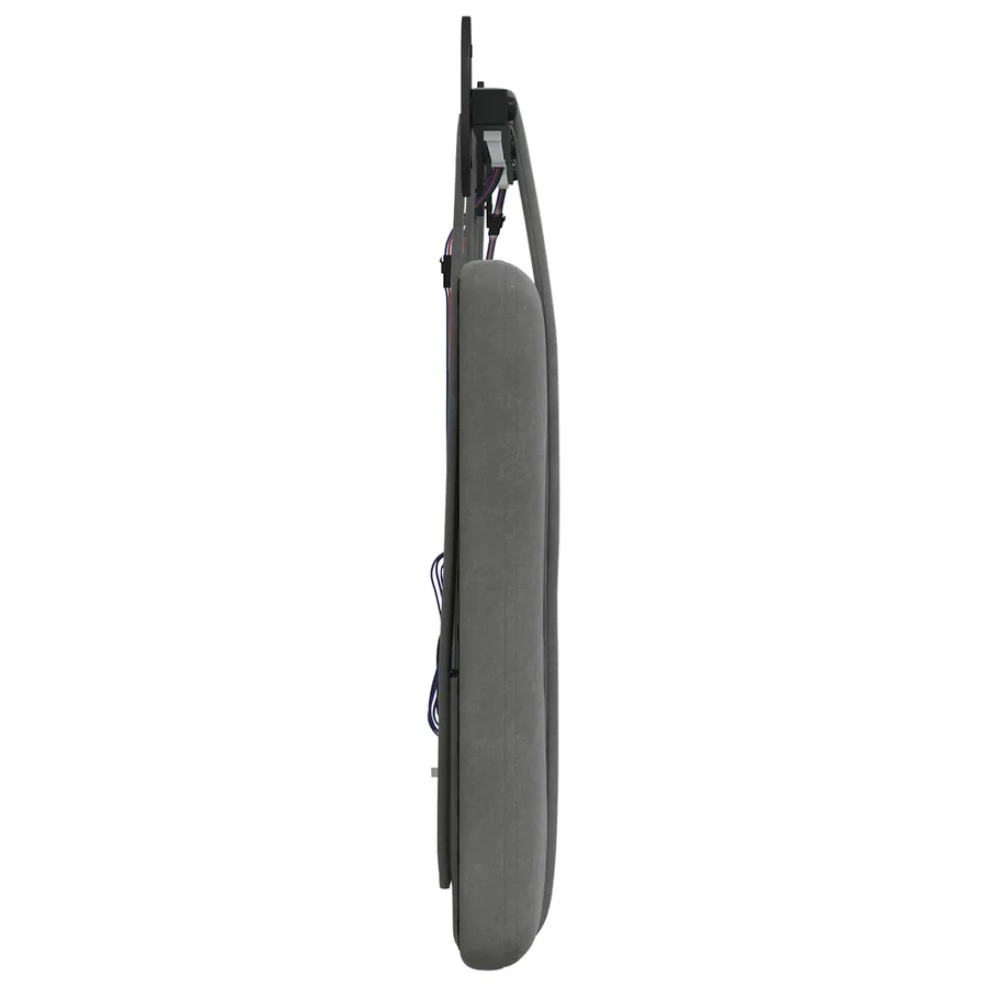 Tête de lit suspendue Avec lumière LED Gris foncé Velours - 7