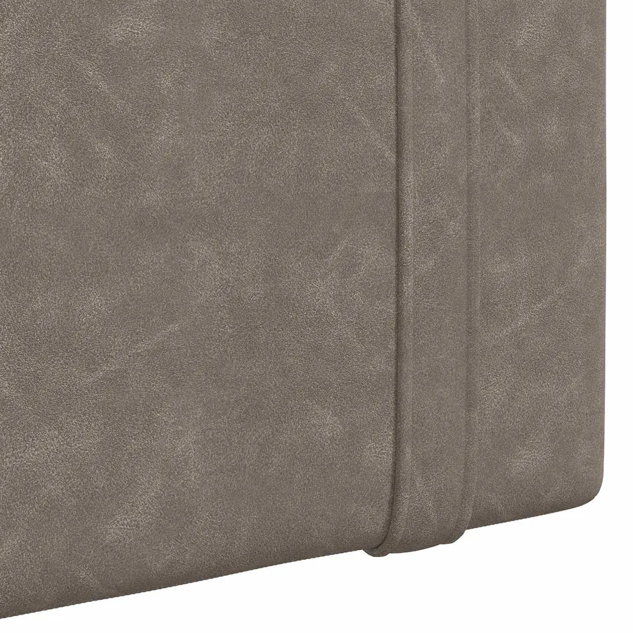 Tête de lit suspendue Avec lumière LED Gris PU antique - 9