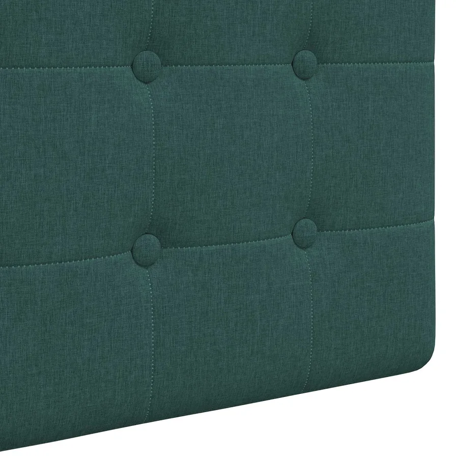 Tête de lit suspendue Avec lumière LED Vert foncé Tissu - 9